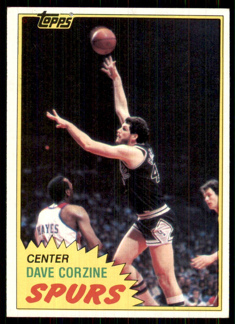1981-82 Topps #101 Dave Corzine San Antonio Spurs