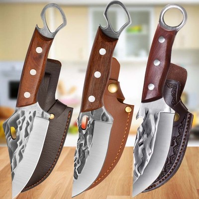 Professional Kitchen Vegetable Fruit Knife Meat Cleaver For Outdoor Camping BBQ