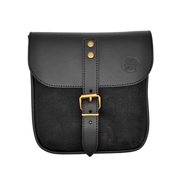 Portamonete Uomo Piccolo | In Tessuto Oxford Impermeabile | Con Fibbia | Per Chiavi, Monete | Nero