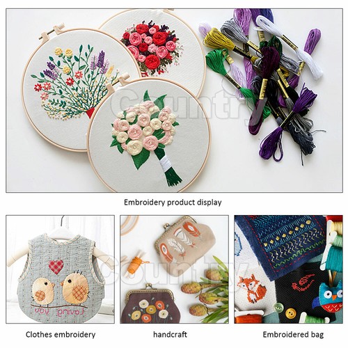 50/100Pcs Colour Egyptian Cotton Embroidery Cross Stitch Thread Floss Hand Skein - Picture 7 of 10