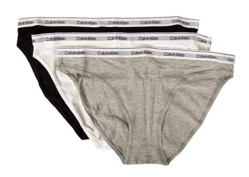 CK CALVIN KLEIN women's briefs, pack of 3 items of visible elastic