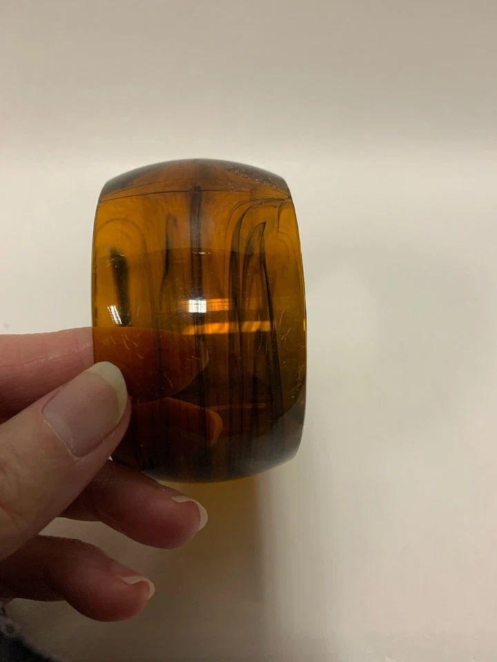 Brazalete Grueso Newlook Destacado SeeThrough Marrón Efecto Caparazón de Tortuga Foto 4 de 4