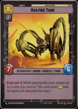 Star Wars Unlimited - Hailfire Tank - Standard