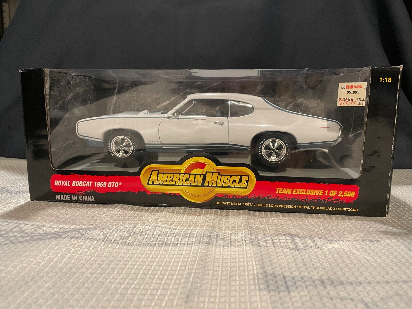 American Muscle 1969 GTO Royal Bobcat 1:18 Scale DieCast Team Exclusive