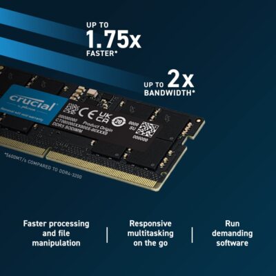 Crucial RAM 96GB Kit (2x48GB) DDR5 5600MHz Laptop Memory