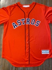 GEORGE SPRINGER HOUSTON ASTROS MAJESTIC COOL BASE JERSEY ORANGE SIZE XL