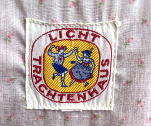 LICHT TRACHTENHAUS Vtg Red Floral Embroidered Dirndl Dress Pleats Zipper Size XL - Picture 5 of 5