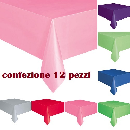 Set 12 Piezas Paño Desechable Rectangular 140x180cm de Colores Cocina Mesa Moc