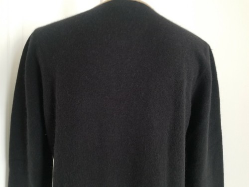 Avon Celli For Bergdorf Goodman Black/Beige Wool Angora Sweater Size 46 Italy M - Picture 6 of 9