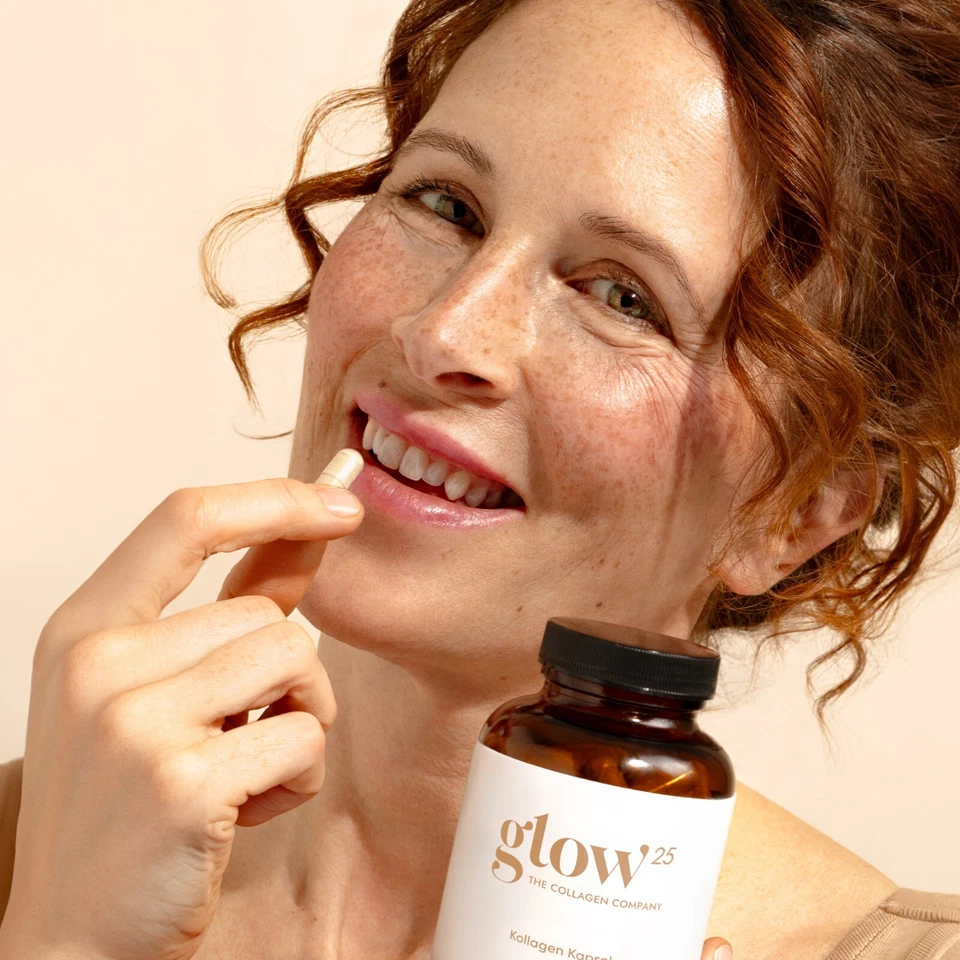 Glow25® Collagen Kapseln hochdosiert [180] - mit Hyaluronsäure und Vitamin C - Bild 4 von 4