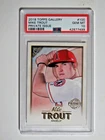 2018 TOPPS GALLERY #100 MIKE TROUT PRIVATE ISSUE #246/250 PSA 10 GEM MINT