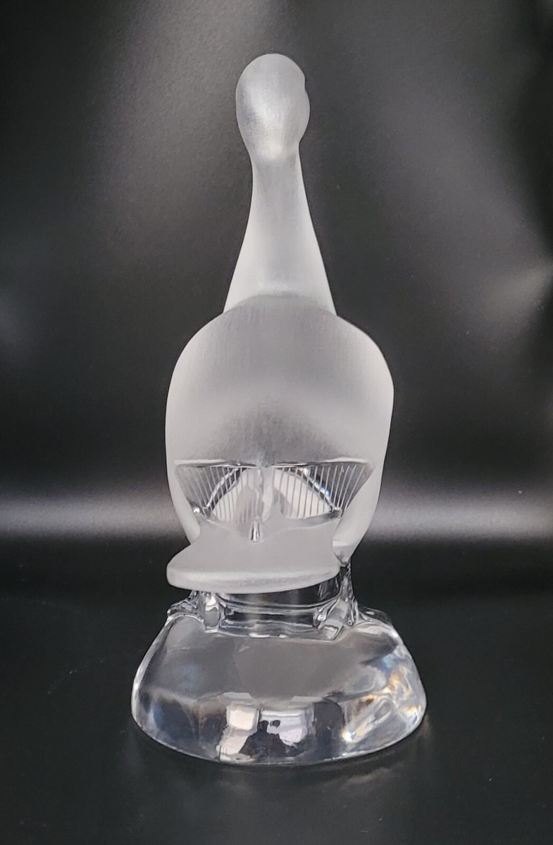 Lalique Crystal Large Standing Duck | eBay