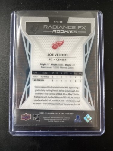 2021-22 SPx Radiance F/X #RFX66 Joe Veleno - Picture 2 of 2