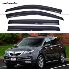 4PCS For 2007-13 Acura MDX JDM Mugen Window Visor Sun Rain Guards Wind Deflector