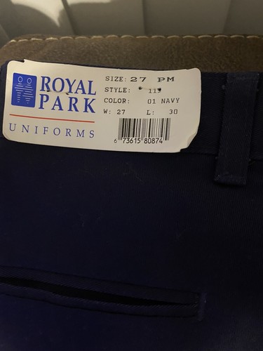 Boys Royal Oak Uniform Pants Size 27 Length 30 Blue (CCC17) - Picture 3 of 3