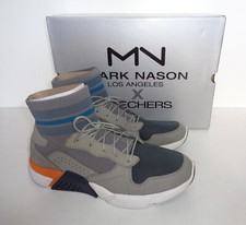 Image of Skechers New Mens Memory Foam Casual Rare Grey Trainers Shoes RRP £97 UK Size 8
