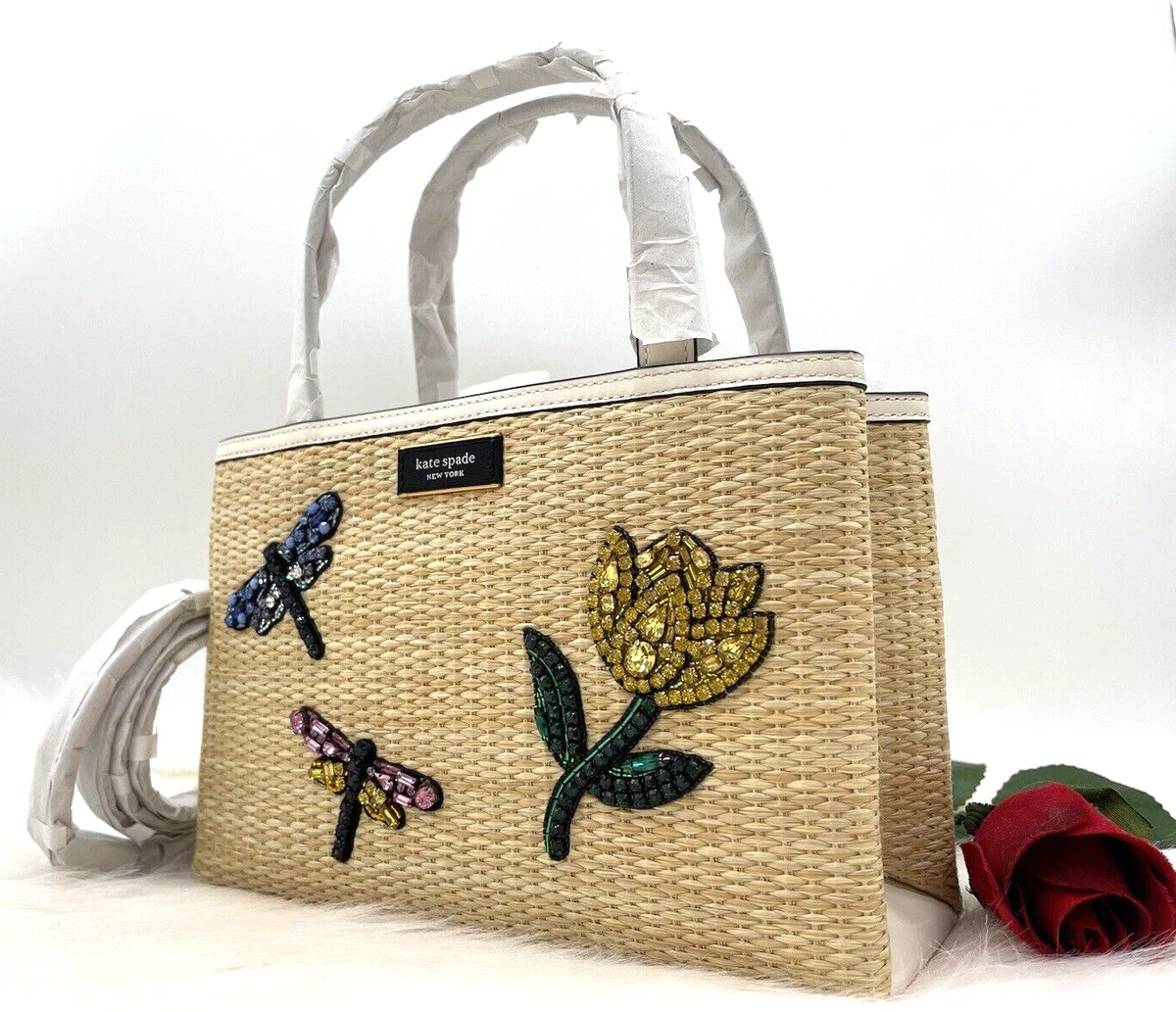 Kate spade straw tote top