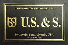 GUN CUSTOM CASE TRADE LABEL for  U.S .& S.  UNION SWITCH AND SIGNAL CO. m1911 A1