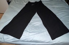 Adrianna Papell color-black size- Medium Textured Satin Pull on Pants