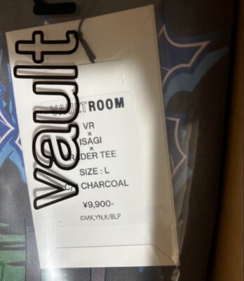 vaultroom VR × BLUELOCK × RADER TEE XL Vaultroom Blue Lock VR × ISAGI × RADER TEE T-shirt Black Japanese