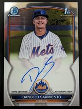 Dangelo Sarmiento 2023 Bowman Chrome Prospect 1st Autograph N.Y. Mets