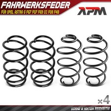 4x Federn Fahrwerksfeder Vorne Hinten für Opel Astra G F67 F07 F69 CC F08 F48