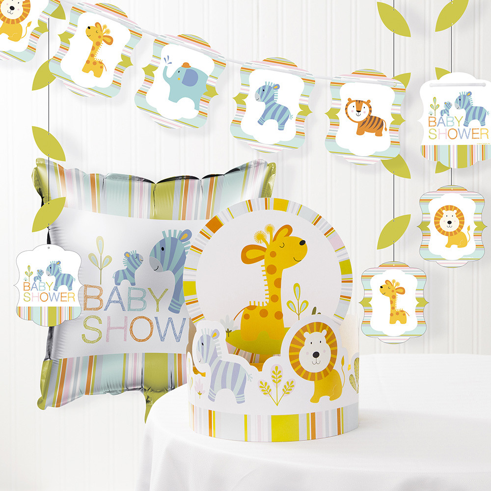 Happy Jungle Baby Shower Decorations Kit 39938544805 Ebay
