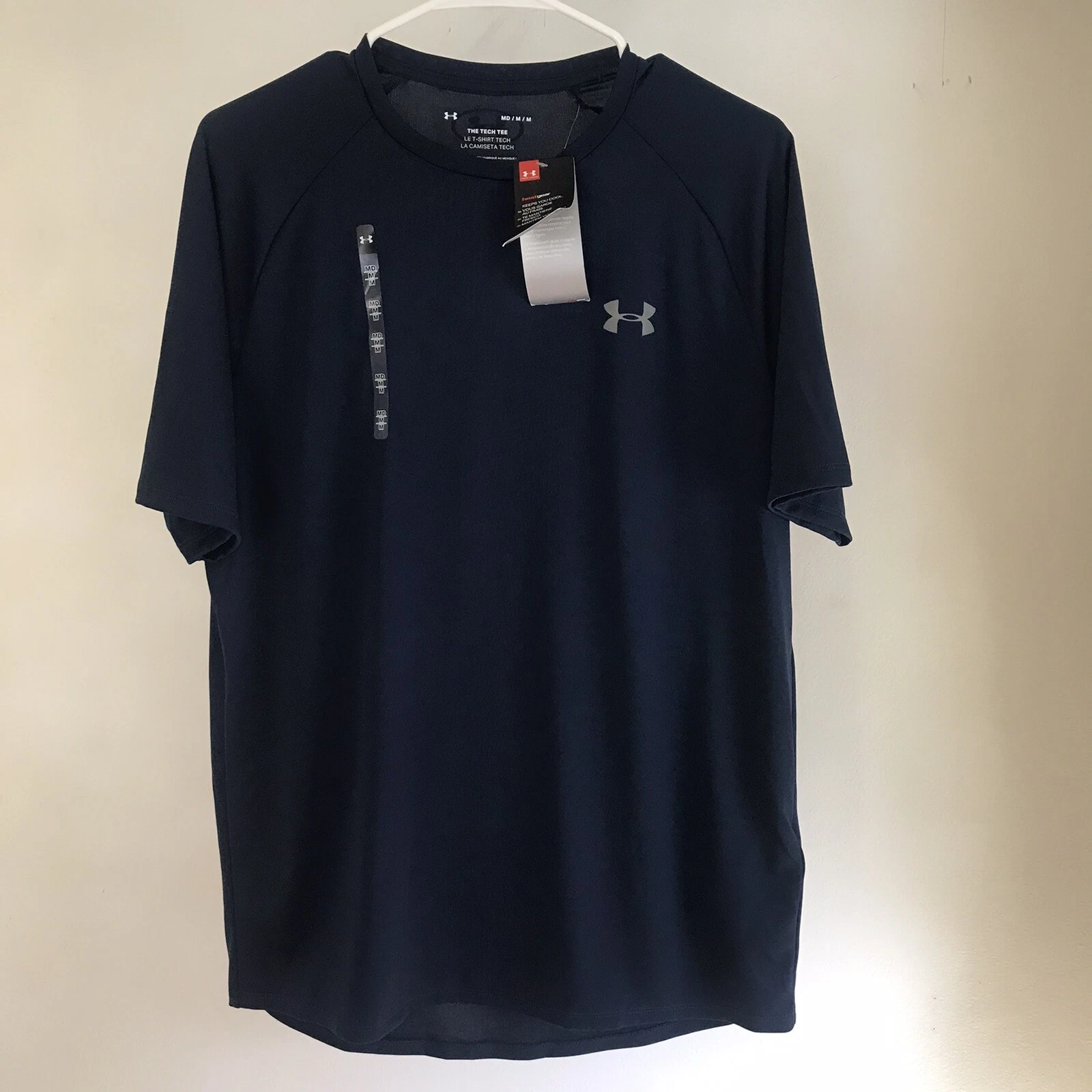 Under Armour Shirt UA Tech HeatGear Short Sleeve Crew Neck T-Shirt Mens M NWT JJ