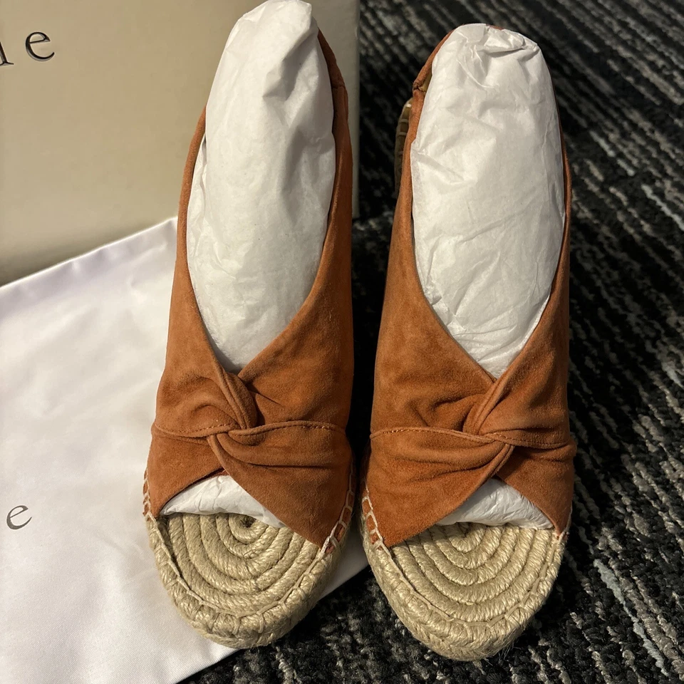 NUEVO EN CAJA JOIE Mujer Kaili Desert Rojo Alpargatas Talla 35 - 5 BOLSA ANTIPOLVO EE. UU. Ret $298 Foto 4 de 4