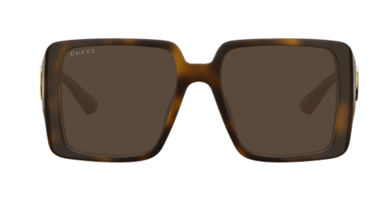 Gucci GG1692SA 002 Havana/Brown Oversized Square Women's
