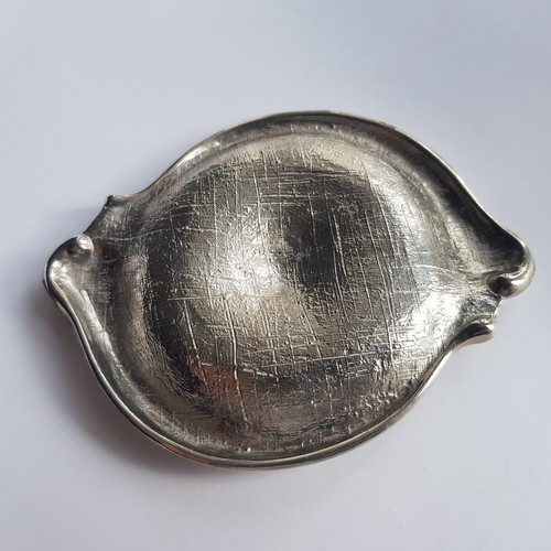 Cherbourg Art Nouveau souvenir ashtray dish cast pewter French decoration - Picture 11 of 11