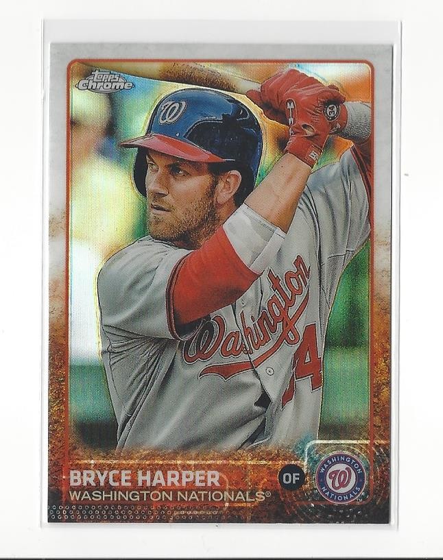 2015 Topps Chrome Refractor #81 Bryce Harper Nationals