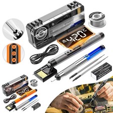 Digital Cordless Soldering Iron Kit Rechargeable Portable 5-Speed Temperature