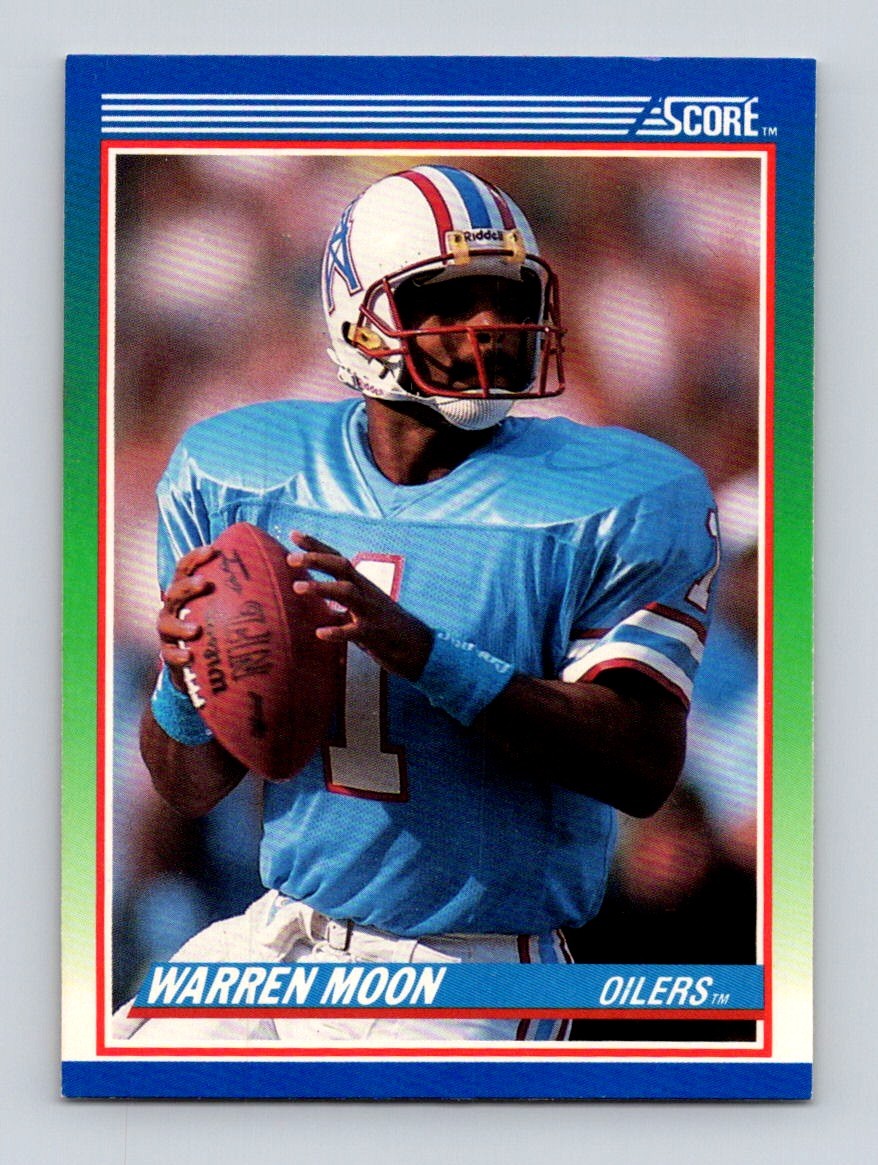1990 Score 100 Hottest #96 Warren Moon Houston Oilers