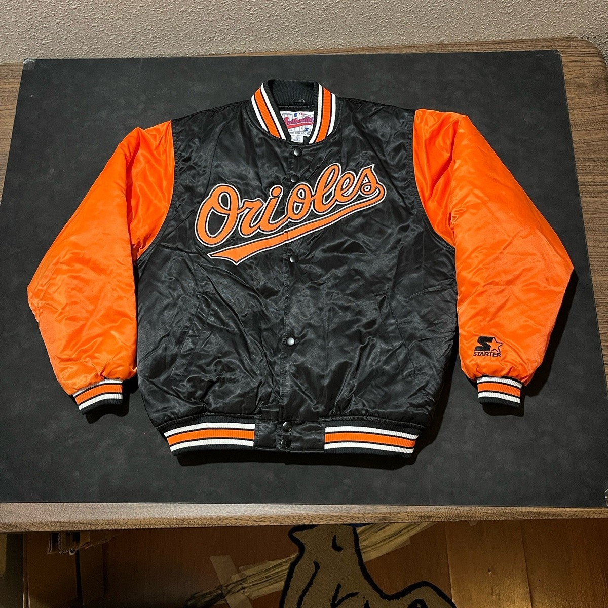 Vintage Baltimore Orioles Starter Jacket Men's Orange MLB Satin