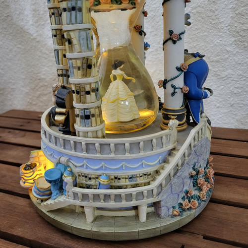 Disney Beauty and the Beast Hourglass Globe W/ Lights & Music - Read! Store EXC. - Picture 7 of 18