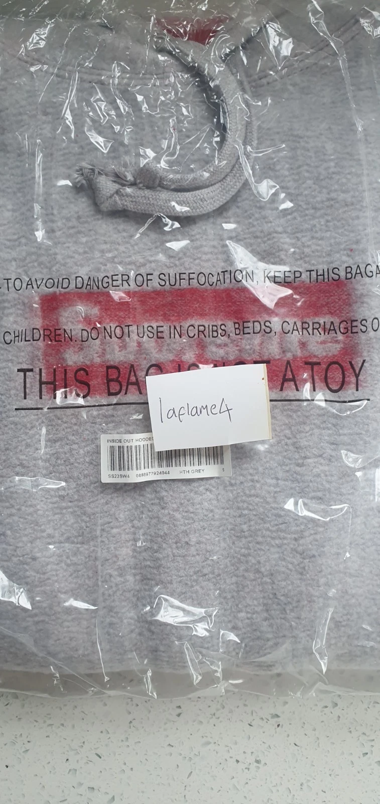 Felpa con cappuccio Supreme Inside Out Box Logo SS23 Taglia S Nuova