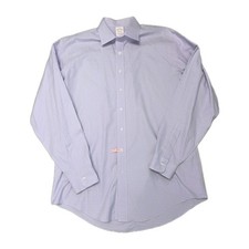 Brooks Brothers Dress Shirt 16 1/2 - 37 Madison Fit Supima Cotton Gingham Purple