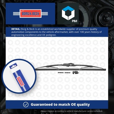 Wiper Blade fits VW Windscreen B&B VOLKSWAGEN Genuine Top Quality Guaranteed New