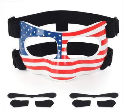 USA Flag Sports Nose Guard Protective Face Mask for Injury Recovery