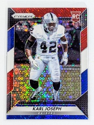 2016 Panini Prizm Red White & Blue Disco Prizm #253 Karl Joseph RC Raiders