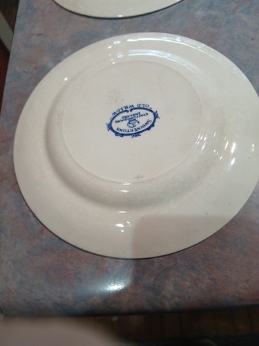 Set Of 6 Swinnertons OLD WILLOW 8in Plates Staffordshire ENGLAND - Picture 9 of 9