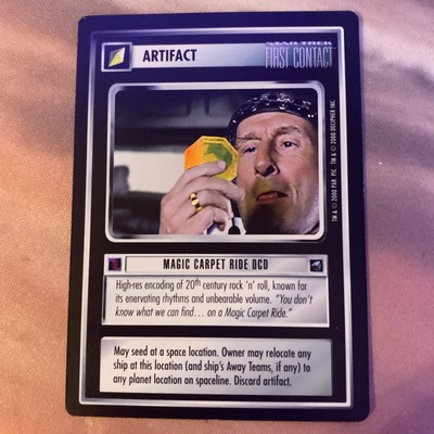 Star Trek CCG Artifact Magic Carpet Ride OCD [FOIL] Near-Mint Very-Rare NM