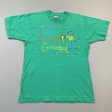 Vintage Fruit of The Loom Shirt Mens Large Sun Sportswear Grandpa Single Stitch