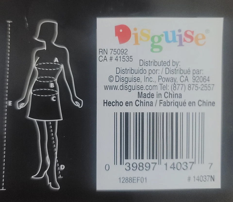 Disney Womens New Size S Nightmare Before Christmas Jack Skellington Costume - Image 4 of 4