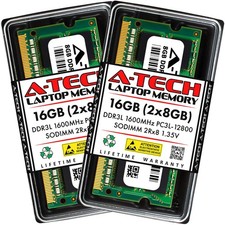 16GB DDR3 SODIMM Laptop RAM 1600MHz 2x8GB