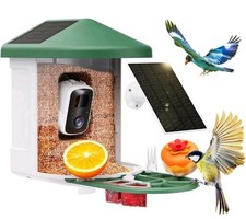  Bird Feeder with Camera  AI Identify Bird Species Solar Panel, 2K HD Video Live