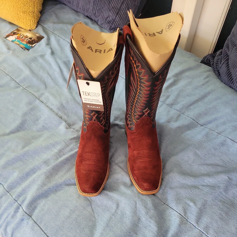 NUEVA Bota de Vaquero Ariat Futurity Time Talla 10ee Foto 2 de 4