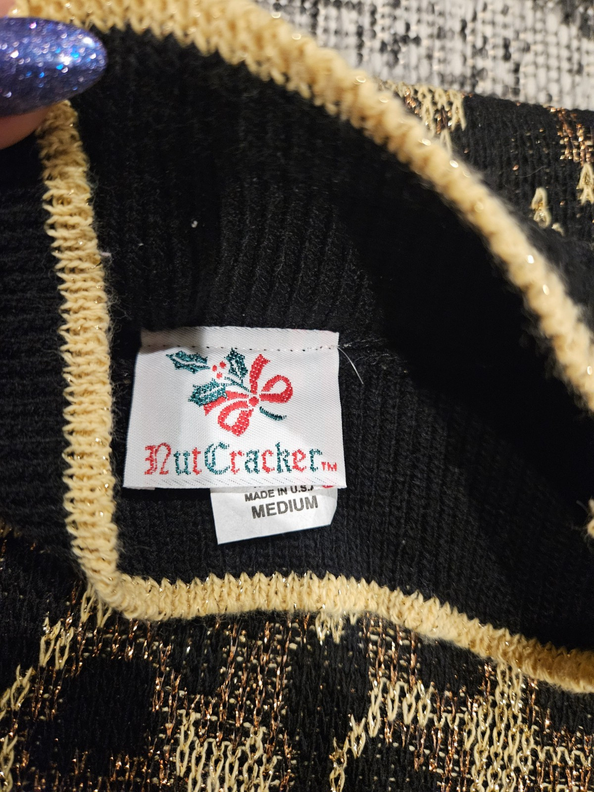 Vintage Leopard Nutcracker Sweater - image 2