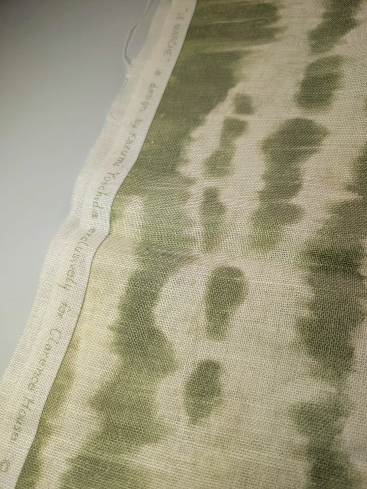 Clarence House Le Marche鼠尾草面料2 1/4码  — 第 2/4 张图片